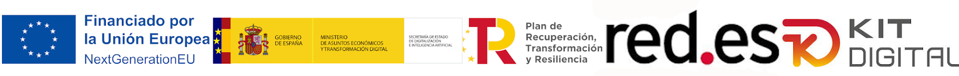 Muestra los logos correspondientes la kit digital